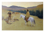 The Conversation, or Dubious Company Giclee Print by Frederic Sackrider Remington