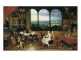 Hearing Giclee-trykk av Jan Bruegel the Elder Hearing Giclee-trykk av Jan Bruegel the Elder
