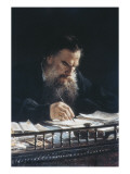 Portrait of Leon Tolstoy Giclee Print by Nikolai Nikolajevitch Gay