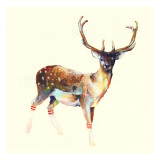 Charmaine Olivia - Deer Wearing Gym Socks - Giclee Baskı Charmaine Olivia - Deer Wearing Gym Socks - Giclee Baskı