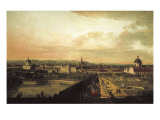 Vienna Viewed from the Belvedere Palace (Veduta Di Vienna Dal Belvedere) Giclee-trykk av Bernardo Bellotto Vienna Viewed from the Belvedere Palace (Veduta Di Vienna Dal Belvedere) Giclee-trykk av Bernardo Bellotto
