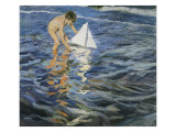 The Little Sloop Giclee Print by Joaquin Sorolla y Bastida