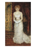 Portrait of the Actress Jeanne Samary Giclee Print by Pierre-Auguste Renoir