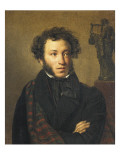 Portrait of Alexander Pushkin Giclee Print by Orest Adamovich Kiprensky