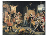 Interior of a Flemish Home Giclee Print