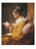 Lesendes Mädchen Giclée-Druck von Jean-Honoré Fragonard