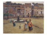 Italian Hamlet Giclee Print by Mariano Barbasan Lagueruela