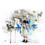 Ghetto Princess reproduction procédé giclée par Lora Zombie