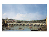 Westminster Bridge from the North Reproduction procédé giclée par Canaletto 
