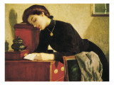 Young Woman in Black Giclee Print by Joan Llimona y Bruguera