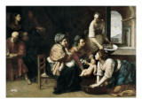 Birth of St John the Baptist Giclée-tryk af Artemisia Gentileschi