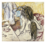 Woman at Her Toilet Giclee Print by Edgar Degas