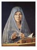 Virgin Annunciate Giclée-tryk af Antonello da Messina