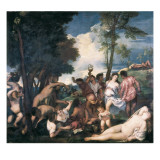 Bacchanal Giclee Print by Titian ( Tizano Vecelli) 