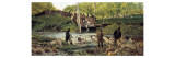 The Sheep Jump Giclee Print by Giovanni Fattori