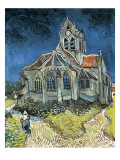 The Church at Auvers-Sur-Oise (L'Église D'Auvers-Sur-Oise, Vue Du Chevet) Giclée-tryk af Vincent van Gogh