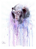 Monkey 7 Giclee Print by Lora Zombie