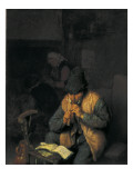 A Flute Player Giclée-Druck von Adrien Van Ostade