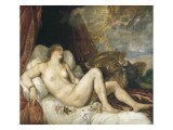 Danae Giclée-Druck von Titian ( Tizano Vecelli) 