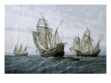 Discovery of America (1492) Giclée-Druck