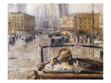 The New Moscow Giclee Print by Yuri Ivanovich Pimenov