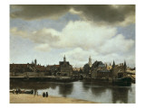 View on Delft Giclee Print by Jan Vermeer