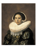 Portrait of a Woman, Possibly Sara Wolphaerts Van Diemen Giclée-Druck von Frans Hals