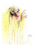 Monkey 11 Reproduction procédé giclée par Lora Zombie