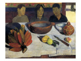 The Meal or the Bananas Giclee Print by Paul Gauguin