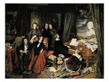 Liszt at the Piano Giclée-Druck von Josef Danhauser