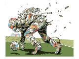 Dog Fights OCC Giclee Print by HR-FM 