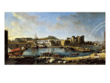 View of the Arsenal, or Dockyard, at Naples in 1703 Giclee Print by Vanvitelli (Gaspar van Wittel) 