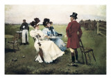 Countryside Day Giclee Print by Jose Cusachs Y Cusachs