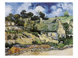 Thatched Cottages at Cordeville, Auvers-Sur-Oise Giclée-tryk af Vincent van Gogh Thatched Cottages at Cordeville, Auvers-Sur-Oise Giclée-tryk af Vincent van Gogh