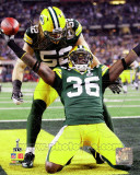Nick Collins and Clay Matthews celebrate INT Touchdown from Super Bowl XLV Photo