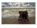 Return from Fishing Giclee Print by Theodor Verstraete