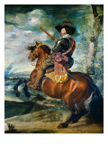 Equestrian Portrait of the Count-Duke of Olivares, Gaspar De Guzmán Y Pimentel Giclee Print by Diego Velázquez