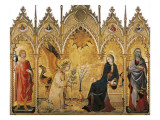 The Annunciation and Two Saints (Annunciazione E Due Santi) Giclee Print by Simone Martini