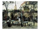 Terrace of the Café "La Guinguuette" Reproduction procédé giclée par Vincent van Gogh