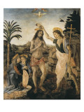 The Baptism of Christ Giclée-tryk af Andrea del Verrocchio The Baptism of Christ Giclée-tryk af Andrea del Verrocchio