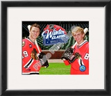 Jonathan Toews & Patrick Kane 2009 NHL Winter Classic Promotion Framed Photographic Print