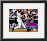 Derek Jeter connects for his 1,270th hit at Yankee Stadium Framed Photographic Print