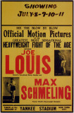 Joe Louis and Max Schmeling Mestertrykk