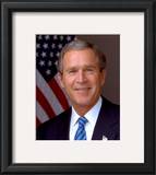 U.S. President George W. Bush Framed Photographic Print