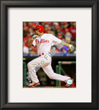 Shane Victorino Game 5 of the 2008 MLB World Series Framed Photographic Print