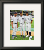 Mariano Rivera, Derek Jeter, and Alex Rodriguez 2008 MLB All-Star Game Framed Photographic Print