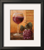 Grapes and Wine II Prints by Kristy Goggio