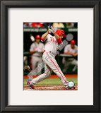 Chase Utley Game one of the 2008 MLB World Series Home Run Framed Photographic Print