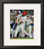 Shane Victorino 2008 NLCS Game 4 Home Run Framed Photographic Print
