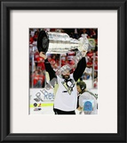 Bill Guerin Game 7 - 2008-09 NHL Stanley Cup Finals With Trophy Framed Photographic Print